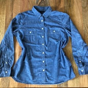 J Crew Selvedge Chambray Shirt—Size 16